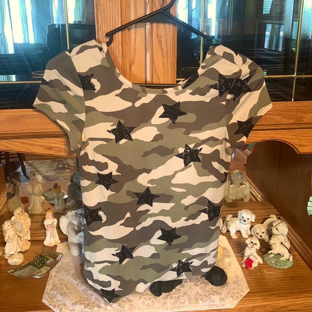 EyeCandy Camo Fitted Short Sleeve Shirt